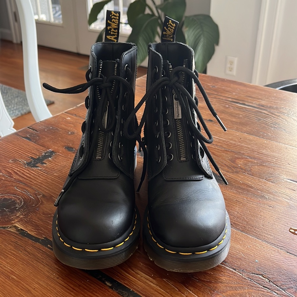 Dr. Martens Women’s 1460 Pascal Front Zip Nappa Mid Calf Boot